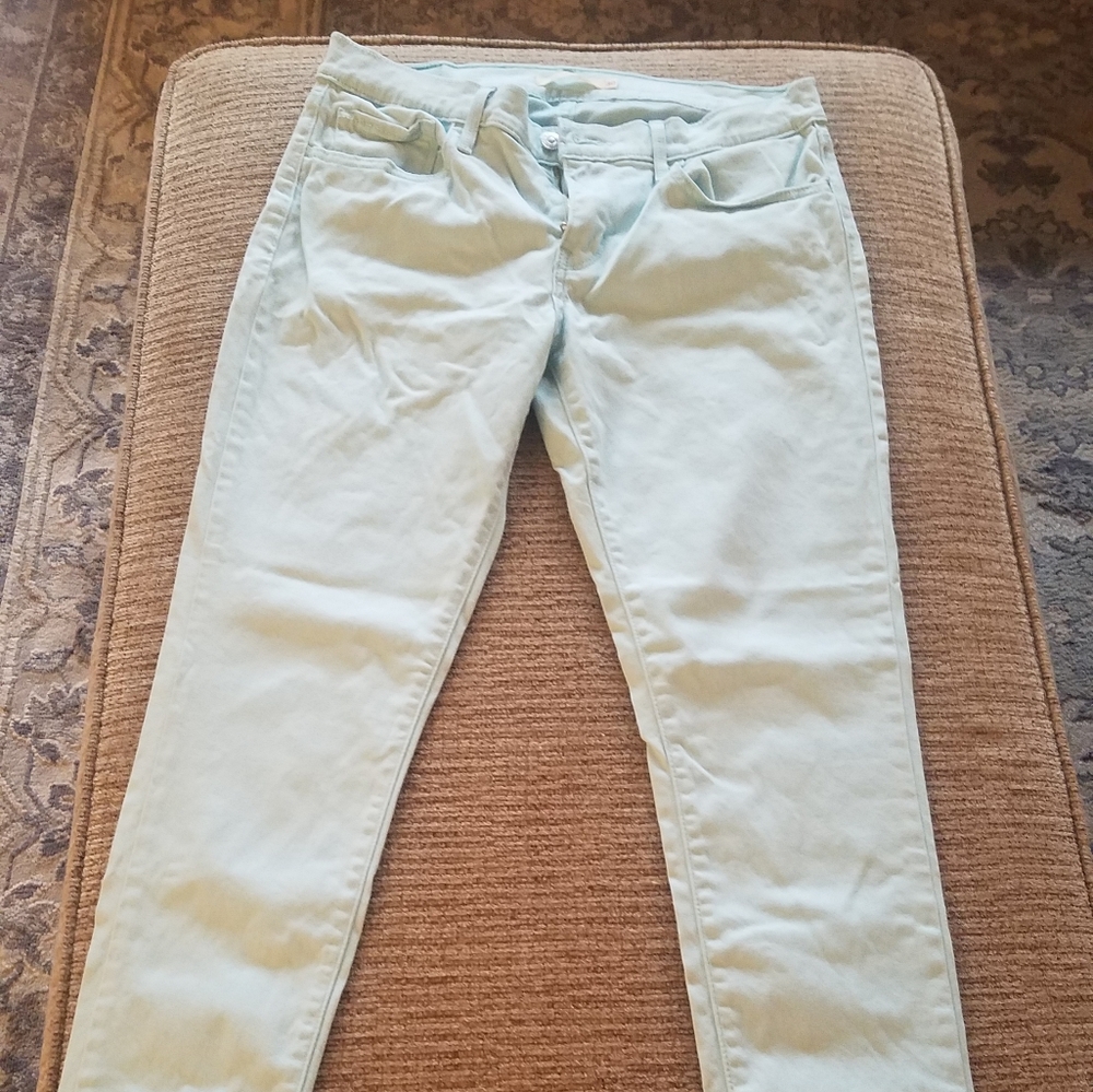 Levi's Aqua Blue Skinny jeans